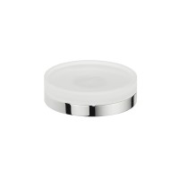 Colombo Mini Мыльница настольная, хром/матовое стекло Colombo Mini Мыльница настольная, хром/матовое стекло