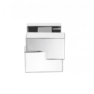 Дверная ручка Colombo Design CUT MS 15 хром в комплекте с накладками под ключ для межкомнатых дверей