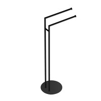 Colombo Mini Стойка с двойным полотенцедержателем, напольная, чёрный матовый Colombo Mini Стойка с двойным полотенцедержателем, напольная, чёрный матовый