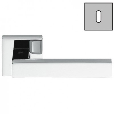 Дверная ручка Colombo Design ELLESSE SLIM BD21RF хром на тонкой розетке в комплекте с накладками под ключ для межкомнатых дверей
