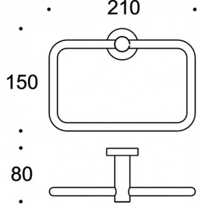 Полотенцедержатель COLOMBO DESIGN PLUS W4931.HPS кольцо