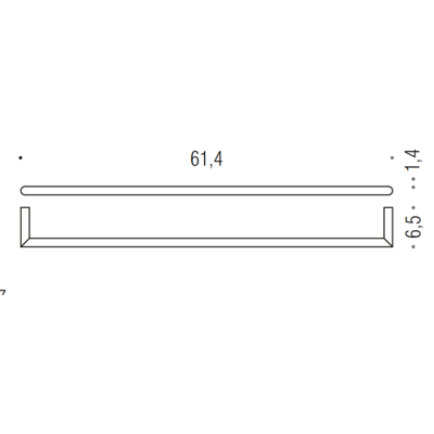  Colombo Mini Полотенцедержатель 61cм, хром 