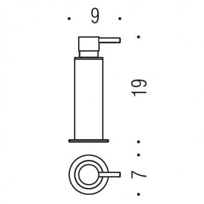 Дозатор COLOMBO DESIGN PLUS W4980.GM настольный 0,15 л