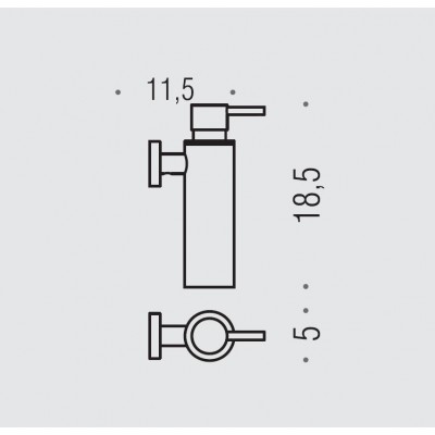 Дозатор COLOMBO DESIGN PLUS W4981.GM настенный