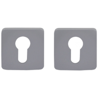 Накладка под цилиндр Colombo Design Rosetta OneQ CC23 серебро 2 шт