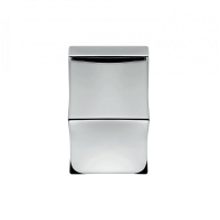 Дверная ручка Colombo Design SQUARE LC 15 хром матовый в комплекте с накладками под ключ для межкомнатых дверей