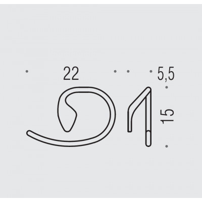 Полотенцедержатель COLOMBO DESIGN KHALA B1831 кольцо