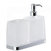 Стакан с дозатором COLOMBO DESIGN TIME W4271 настенный Стакан с дозатором COLOMBO DESIGN TIME W4271 настенный