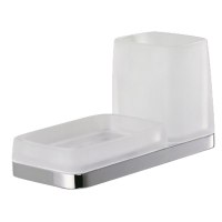 Стакан с мыльницей COLOMBO DESIGN TIME W4272 настенный Стакан с мыльницей COLOMBO DESIGN TIME W4272 настенный