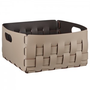 ADJ Корзинка Bottega, 35x35xH20 см., цвет: капучино/шоколад ADJ Корзинка Bottega, 35x35xH20 см., цвет: капучино/шоколад