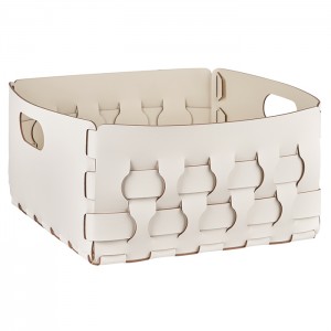 ADJ Корзинка Dubai, 35x35xH20 см., цвет: белый/панна котта ADJ Корзинка Dubai, 35x35xH20 см., цвет: белый/панна котта