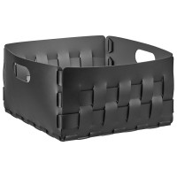 ADJ Корзинка Bottega, 35x35xH20 см., цвет: черный/серый ADJ Корзинка Bottega, 35x35xH20 см., цвет: черный/серый