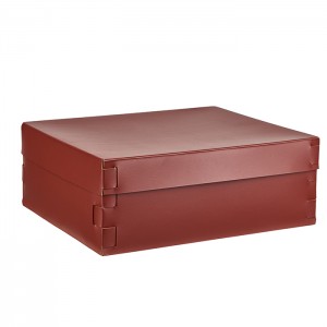 ADJ Коробка Snob, 36x30xH13,5 см., цвет: бордо/коньяк ADJ Коробка Snob, 36x30xH13,5 см., цвет: бордо/коньяк