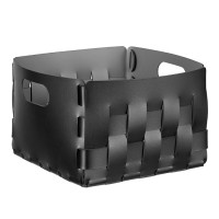 ADJ Корзинка Bottega, 25x25xH20 см., цвет: черный/серый ADJ Корзинка Bottega, 25x25xH20 см., цвет: черный/серый