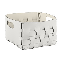 ADJ Корзинка Dubai, 25x25xH20 см., цвет: белый/панна котта ADJ Корзинка Dubai, 25x25xH20 см., цвет: белый/панна котта