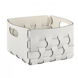 ADJ Корзинка Dubai, 25x25xH20 см., цвет: белый/панна котта ADJ Корзинка Dubai, 25x25xH20 см., цвет: белый/панна котта