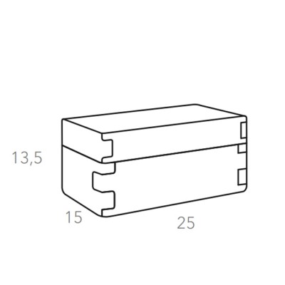 ADJ Коробка Snob, 25x15xH13,5 см., цвет: эвкалипт/небесный