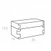 ADJ Коробка Snob, 25x15xH13,5 см., цвет: эвкалипт/небесный