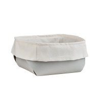 ADJ Корзина для хлеба, 20x20xH9 см., цвет: устричный/пепельная роза ADJ Корзина для хлеба, 20x20xH9 см., цвет: устричный/пепельная роза