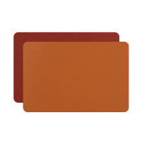 ADJ Прямоугольный плейсмат, 52x38 см., цвет: коньяк/бордо ADJ Прямоугольный плейсмат, 52x38 см., цвет: коньяк/бордо