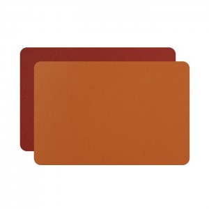 ADJ Прямоугольный плейсмат, 52x38 см., цвет: коньяк/бордо