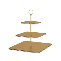 ADJ Сервировочная стойка 30x30xH35см., ручка круглая, цвет: горчица/фурнитура золото ADJ Сервировочная стойка 30x30xH35см., ручка круглая, цвет: горчица/фурнитура золото