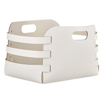 ADJ Корзина Riga, 27x36xH25 см., цвет: белый/панна котта ADJ Корзина Riga, 27x36xH25 см., цвет: белый/панна котта