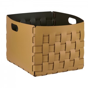 ADJ Корзинка Bottega, 35x40xH30 см., цвет: горчичный/оливковый ADJ Корзинка Bottega, 35x40xH30 см., цвет: горчичный/оливковый