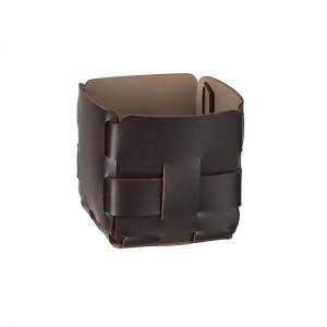 ADJ Корзинка Mini Bottega, 12x12xH13 см., цвет: шоколад/капучино ADJ Корзинка Mini Bottega, 12x12xH13 см., цвет: шоколад/капучино