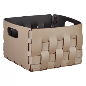 ADJ Корзинка Bottega, 25x25xH20 см., цвет: капучино/шоколад ADJ Корзинка Bottega, 25x25xH20 см., цвет: капучино/шоколад