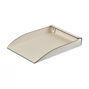 ADJ Лоток для бумаг, 32x23 см., цвет: белый/панна котта ADJ Лоток для бумаг, 32x23 см., цвет: белый/панна котта