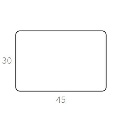 ADJ Плейсмат 45x30см., прямоугольный, натуральная кожа, цвет: коньяк/бордо