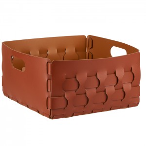 ADJ Корзинка Dubai, 35x35xH20 см., цвет: бордо/коньяк ADJ Корзинка Dubai, 35x35xH20 см., цвет: бордо/коньяк