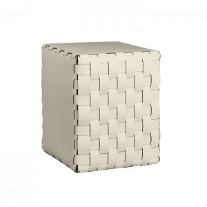 ADJ Пуф, 35x35xH40 см., цвет: панна котта/белый ADJ Пуф, 35x35xH40 см., цвет: панна котта/белый