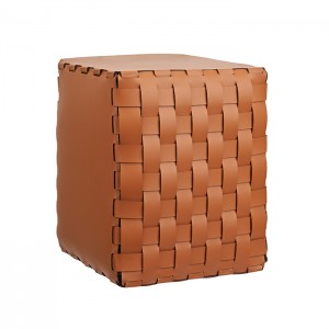 ADJ Пуф, 35x35xH40 см., цвет: коньяк/бордо ADJ Пуф, 35x35xH40 см., цвет: коньяк/бордо