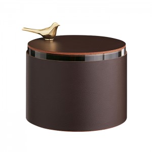 ADJ Шкатулка Bird диаметр 15хH10см, цвет: шоколад/золото ADJ Шкатулка Bird диаметр 15хH10см, цвет: шоколад/золото