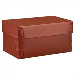 ADJ Коробка Snob, 25x15xH13,5 см., цвет: бордо/коньяк ADJ Коробка Snob, 25x15xH13,5 см., цвет: бордо/коньяк