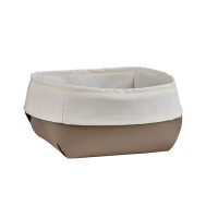 ADJ Корзина для хлеба, 15x15xH7 см., цвет: капучино/шоколад ADJ Корзина для хлеба, 15x15xH7 см., цвет: капучино/шоколад