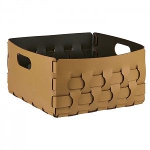 ADJ Корзинка Dubai, 35x35xH20 см., цвет: горчичный/оливковый ADJ Корзинка Dubai, 35x35xH20 см., цвет: горчичный/оливковый