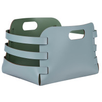 ADJ Корзина Riga, 27x36xH25 см., цвет: небесный/эвкалипт ADJ Корзина Riga, 27x36xH25 см., цвет: небесный/эвкалипт