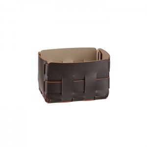 ADJ Корзинка Mini Bottega, 12x19xH13 см., цвет: шоколад/капучино ADJ Корзинка Mini Bottega, 12x19xH13 см., цвет: шоколад/капучино