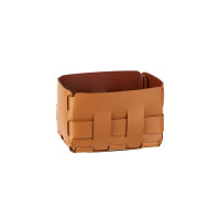 ADJ Корзинка Mini Bottega, 12x19xH13 см., цвет: коньяк/бордо ADJ Корзинка Mini Bottega, 12x19xH13 см., цвет: коньяк/бордо