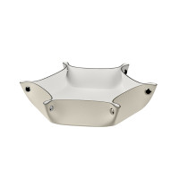 ADJ Мелочница, 15x18xH5 см., цвет: панна котта/белый ADJ Мелочница, 15x18xH5 см., цвет: панна котта/белый