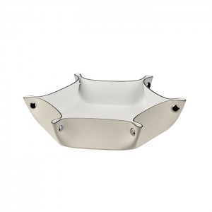 ADJ Мелочница, 15x18xH5 см., цвет: панна котта/белый ADJ Мелочница, 15x18xH5 см., цвет: панна котта/белый