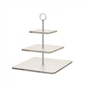 ADJ Сервировочная стойка 30x30xH35см., ручка круглая, цвет: белый/фурнитура хром ADJ Сервировочная стойка 30x30xH35см., ручка круглая, цвет: белый/фурнитура хром