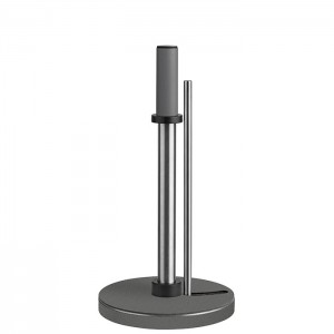 ADJ Держатель для кухонных рулонов, 16х35 см., цвет: серый/черный ADJ Держатель для кухонных рулонов, 16х35 см., цвет: серый/черный