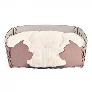 ADJ Лежанка Dog, 45х30хН15 см., цвет: пепельная роза/устричный ADJ Лежанка Dog, 45х30хН15 см., цвет: пепельная роза/устричный