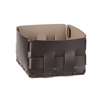 ADJ Корзинка Mini Bottega, 19x19xH13 см., цвет: шоколад/капучино ADJ Корзинка Mini Bottega, 19x19xH13 см., цвет: шоколад/капучино