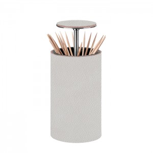 ADJ Держатель для зубочисток, D5x10 см., цвет: устричный/пепельная роза ADJ Держатель для зубочисток, D5x10 см., цвет: устричный/пепельная роза