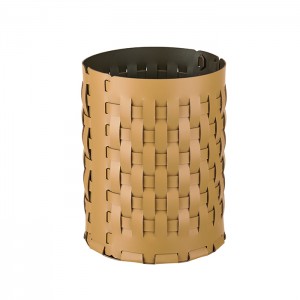 ADJ Корзина Bottega, D20xH25 см., цвет: горчичный/оливковый ADJ Корзина Bottega, D20xH25 см., цвет: горчичный/оливковый